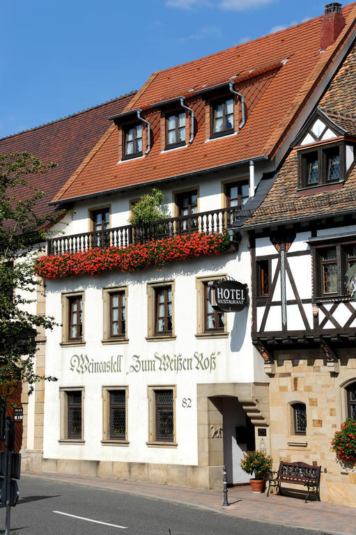 Weinkastell Zum Weissen Ross Hotel Kallstadt Exterior foto